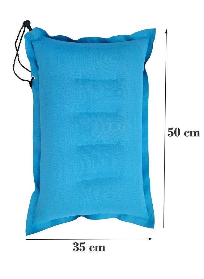 RAV Cotton Fabric Travelling Pillow with air Pump. Lightweight, Portable, Washable, Suitable for All Best Home, Office, Airplane, and Cars Camping Color- Multi Color.Pack of 2 - Image 3