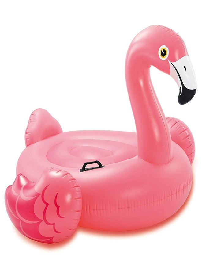VWretails® Inflatable Flamingo Pink | Ride On | Mega Islands | Swimming Pool Float for Kids and Adults Age 3+ | River, Beaches Summer Fun Water Float (Ride ON (147 x 140 x 94) cm) - Image 5
