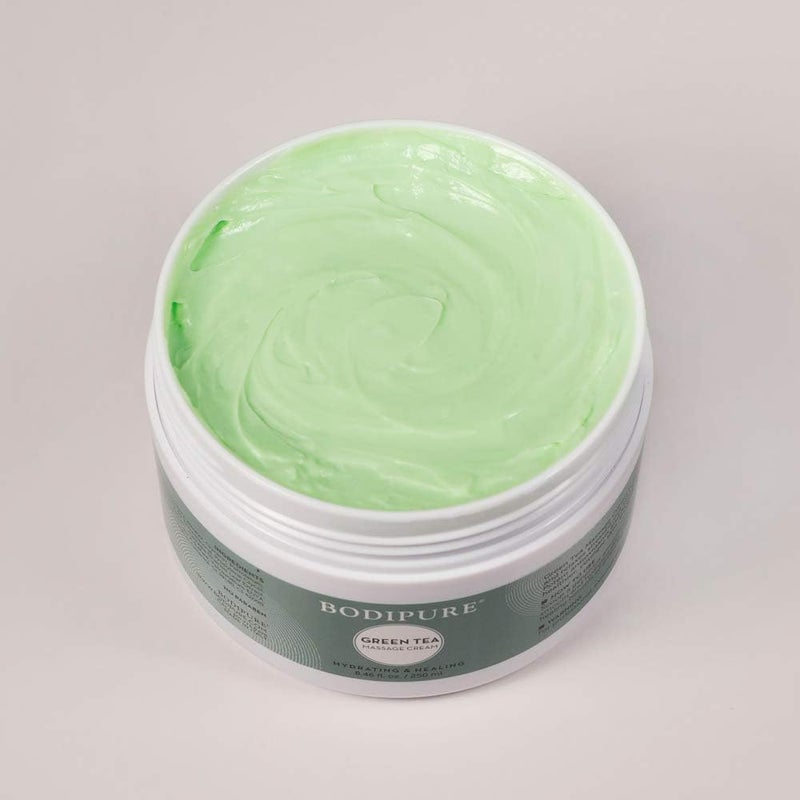 BODIPURE Green Tea Massage Cream  Rich in Antioxidants to Rejuvenate Dry Skin  Skin Moisturizing and Relaxing Sore Muscles 846 Ounce - Image 3