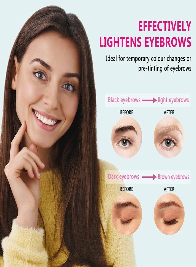 SHEEYOON Eyebrow Color Lightening Cream, Brow Bleach Cream Kit Lighten Dark Brow Color, 5 Application Kit - Image 2