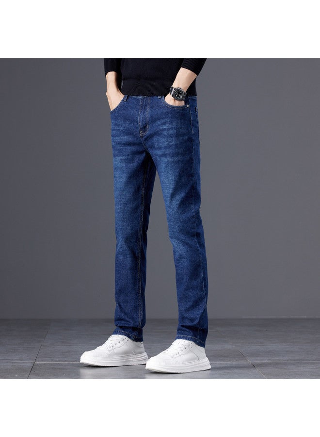 Fapai Stylish And Tall Autumn/winter Men's Jeans, Fashionable And Handsome Straight-leg Youth Pants For Men - Image 4