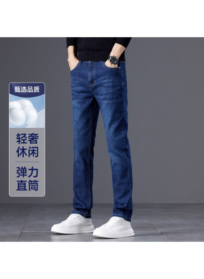 Fapai Stylish And Tall Autumn/winter Men's Jeans, Fashionable And Handsome Straight-leg Youth Pants For Men - Image 2
