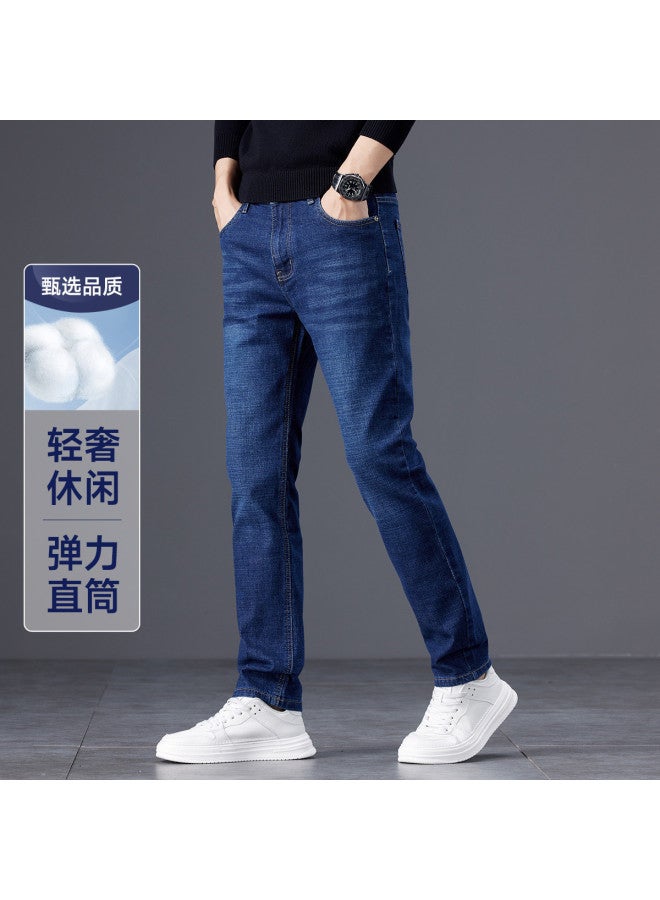 Fapai Stylish And Tall Autumn/winter Men's Jeans, Fashionable And Handsome Straight-leg Youth Pants For Men - Image 5