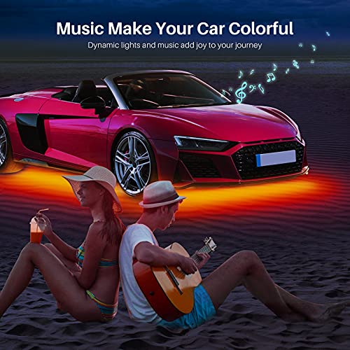 CT CAPETRONIX Underglow Kit for Car, Car Led Underglow Lights for Trucks with App and Remote Control, 16 Million RGB Colors, 29 Preset Modes, Music & DIY Mode, Under Car Led Lights Exterior for SUVs, Trucks, DV 12V - Image 4