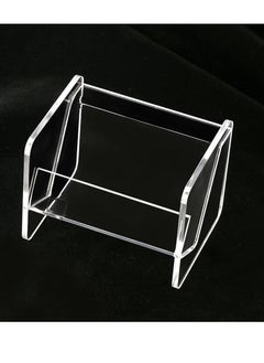 Excefore Business Card Holder, Acrylic Business Card Holder for Desk Clear Business Card Stand Desktop Business Card Holders Plastic Business Card Display for Exhibition, Home, and Office  - Image 1