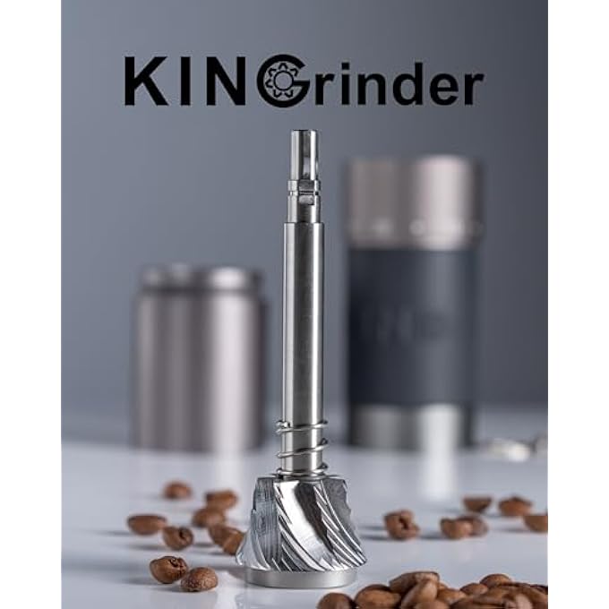 Kingrinder K6 Manual Hand Coffee Grinder With Straight Handle 240 Adjustable Grind Settings For French Press Drip Espresso With Assembly Consistency Stainless Steel Conical Burr Mill 35G Capacity - Image 5