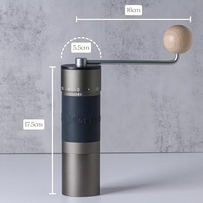 Kingrinder K6 Manual Hand Coffee Grinder With Straight Handle 240 Adjustable Grind Settings For French Press Drip Espresso With Assembly Consistency Stainless Steel Conical Burr Mill 35G Capacity - Image 3