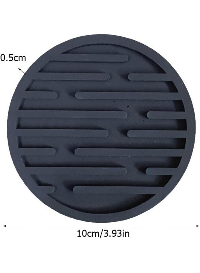 MY CREATIVE HUT My Creative Hut Silicone Coasters Set of 6 Pot Holder Drink Coasters Perfect Tea Coasters for Dining Table for Hot Pots All Type of Glasses Mugs hot and Cold (Grey) - Image 3