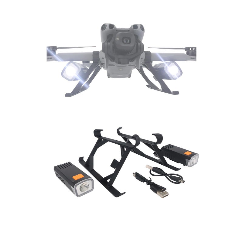 ZLYLVRC Landing Gear with DualLight Searchlight for DJI Mini 5 Pro Height Extension Legs for Stable Night Flight Safe Landing Aerial Photography Fill Light - Image 2