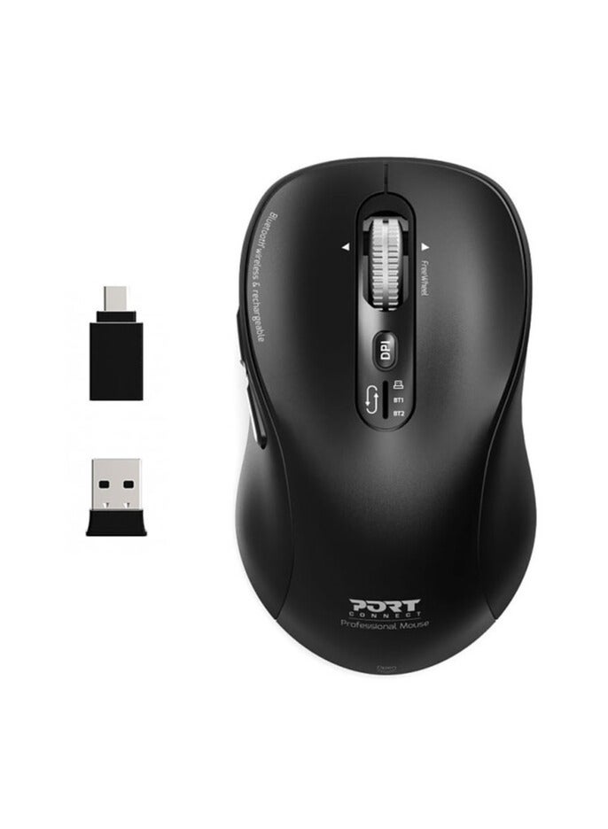 PORT MOUSE EXPERT USB-C RECHARGBLE  WIRELESS & BLUETOOTH 910201 2DIVICES - Image 1