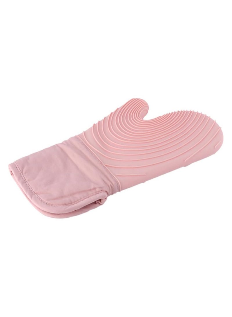 Heat and slip resistant silicone oven gloves, ideal for cooking, grilling, and baking safely. - Image 1
