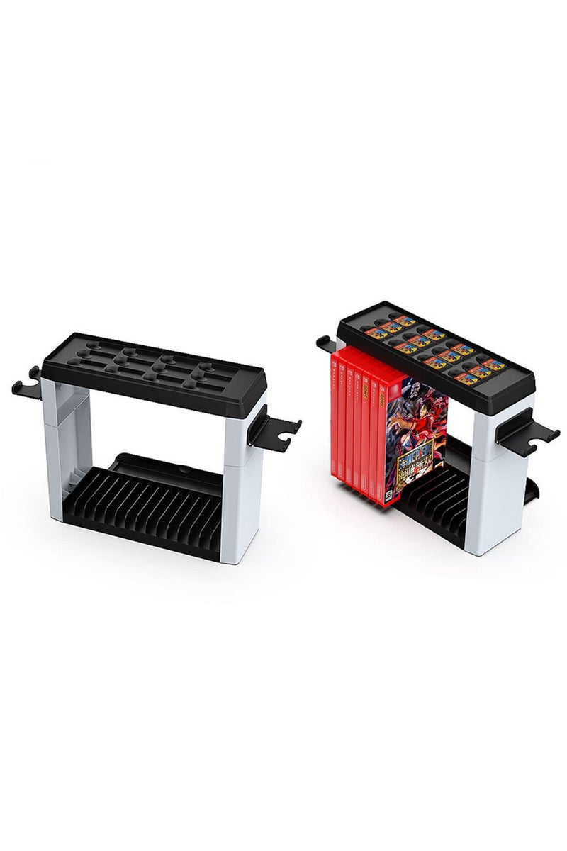 For Nintendo Switch OLED Stand Holder with Game Card and Disc Storage Multi Function Tower Base Bracket for Controllers 2022 Model Accessories - Image 4