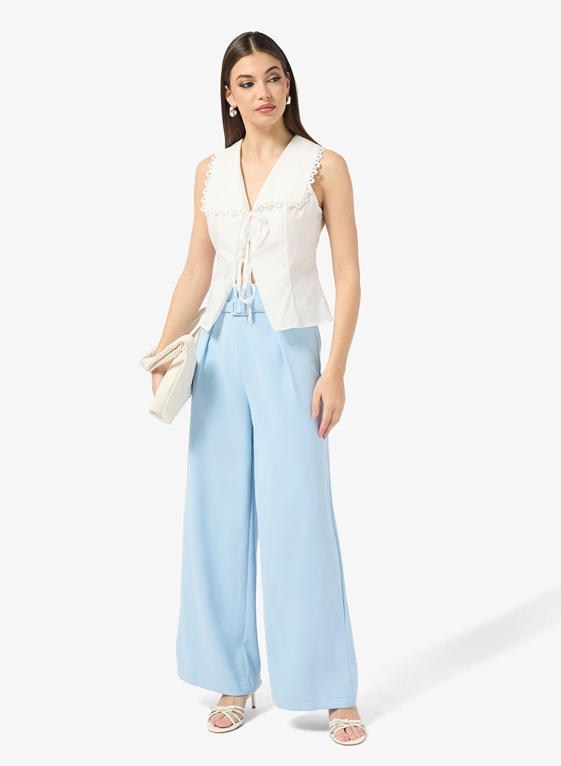 ELLA High Waist Trouser With Front Pleat - Image 2