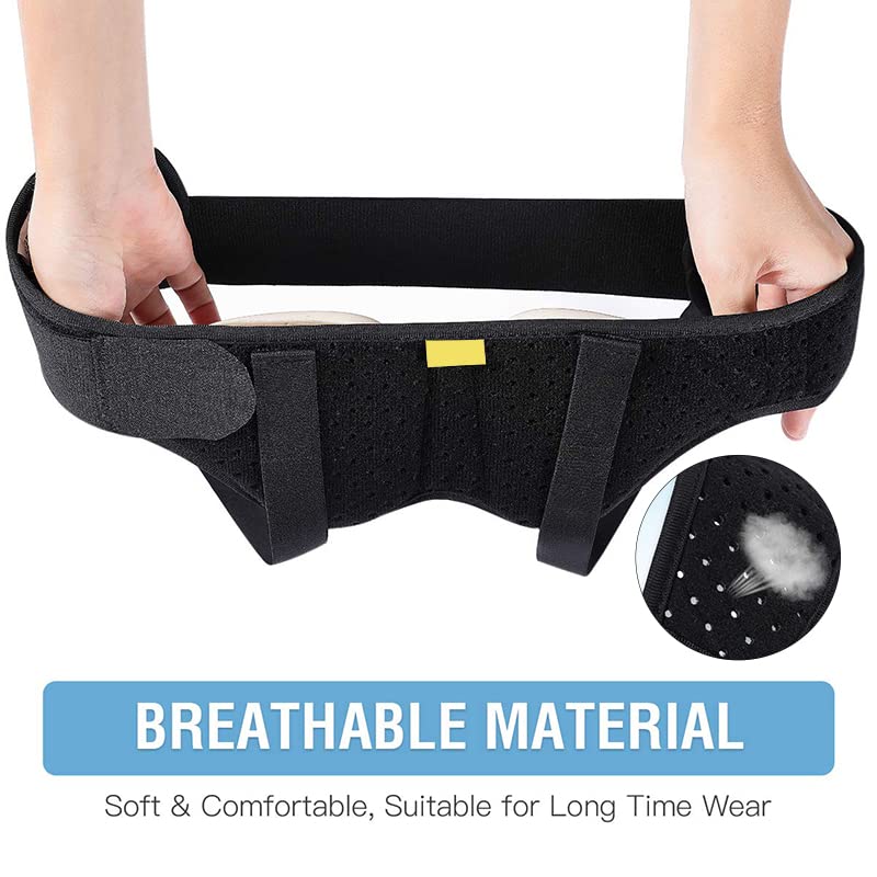 DEBIK Silicone, | Hernia Support Belt For Men Inguinal - Groin Hernia Treatment And Pain Relief - Double Sided Recovery Strap With 2 Removable Pads - Right, Left Or Both Sides (Xl) - Image 5