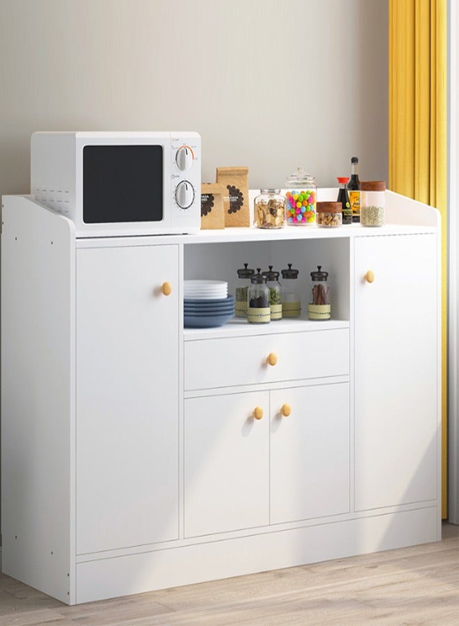 JCB CHIC Kitchen Storage Cabinet Modern Buffet Cabinet Sideboard Wine Bar Cabinet for Dining Room Living Room Kitchen Storage 110×30×80CM - Image 1