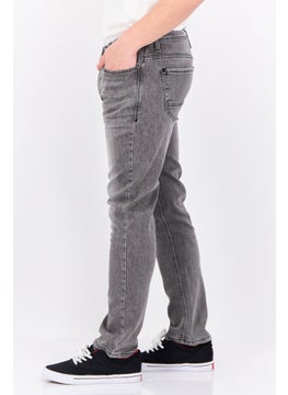 CROSSHATCH Men Slim Fit Washed Stretchable Jeans, Grey  - Image 2