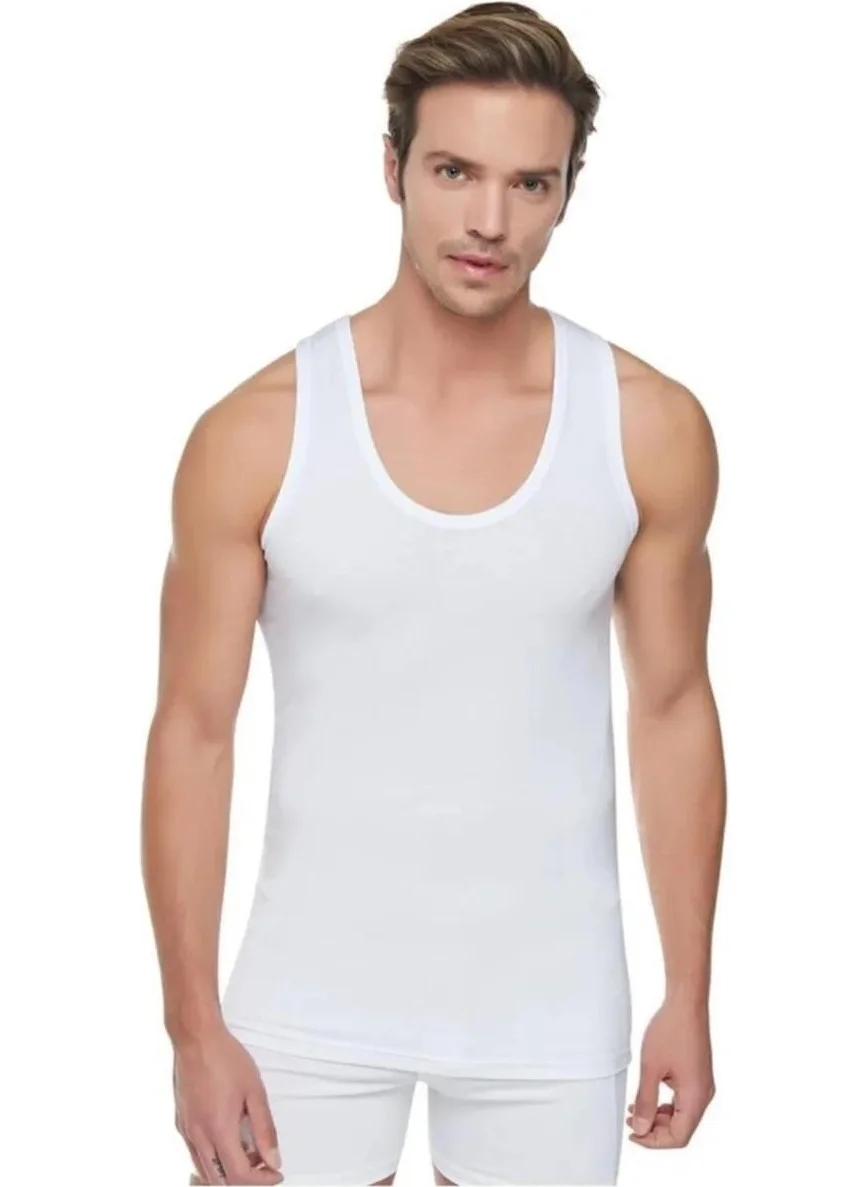 Tutku Passion Men's Rib Strappy Undershirt 0102 - 6 Pieces