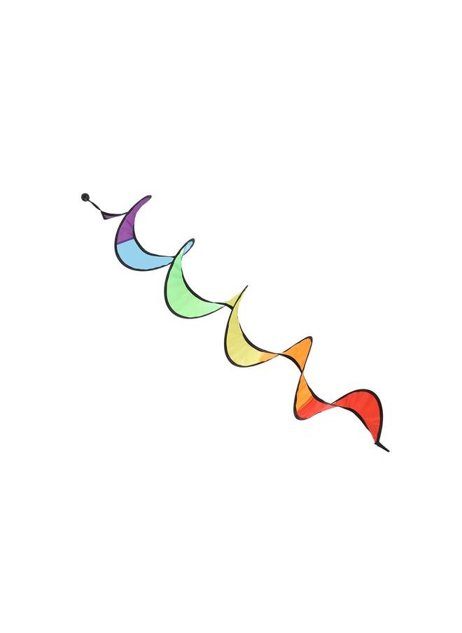 Thoraya Wind Spinner Foldable Colorful Spiral Rainbow Wind Sculpture Spinner Hanging Curly Spinner Yard Garden Decoration  - Image 5