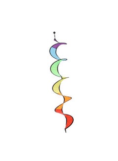 Thoraya Wind Spinner Foldable Colorful Spiral Rainbow Wind Sculpture Spinner Hanging Curly Spinner Yard Garden Decoration  - Image 4