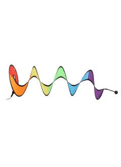 Thoraya Wind Spinner Foldable Colorful Spiral Rainbow Wind Sculpture Spinner Hanging Curly Spinner Yard Garden Decoration  - Image 2