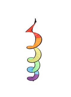 Thoraya Wind Spinner Foldable Colorful Spiral Rainbow Wind Sculpture Spinner Hanging Curly Spinner Yard Garden Decoration  - Image 1