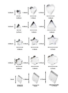 Oasisgalore Mini Cookie Cutter Shapes Set - 30 Small Molds to Cut Out Pastry Dough, Pie Crust & Fruit  - Image 2