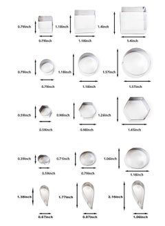 Oasisgalore Mini Cookie Cutter Shapes Set - 30 Small Molds to Cut Out Pastry Dough, Pie Crust & Fruit  - Image 3