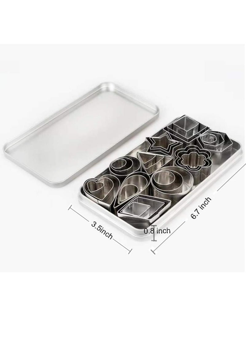 Oasisgalore Mini Cookie Cutter Shapes Set - 30 Small Molds to Cut Out Pastry Dough, Pie Crust & Fruit  - Image 4