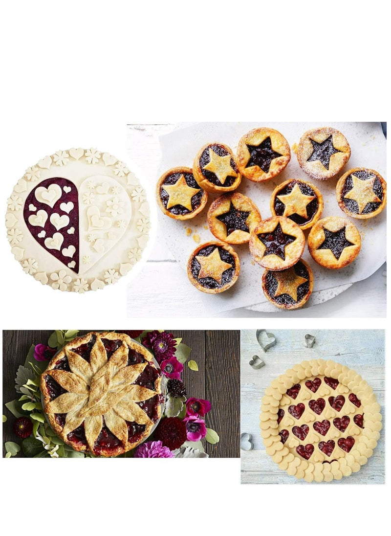 Oasisgalore - Mini Cookie Cutter Shapes Set - 30 Small Molds to Cut Out Pastry Dough, Pie Crust & Fruit - Image 1