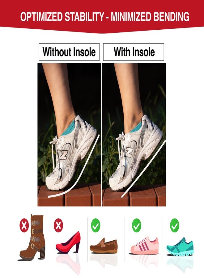 TEGA Carbon Fiber Insole (1 PC) - for Turf Toe, Foot Fractures, Hallux Rigidus and Limitus - Rigid Shoe Insert - Alternative to Post-Op Shoe (Women's Size 11, Men's 10) - Image 3
