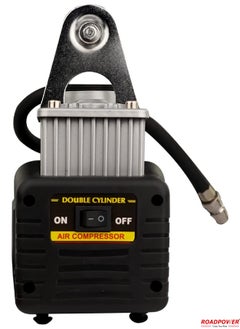RoadPower Portable Double Cylinder Air Compressor Tire Inflator 12V Compact Air Pump For Car Tires 150 PSI Heavy Duty Metal Tire Pump For SUV Off Road Trailer Truck Bike  - Image 3