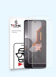 Techie 2 pieces HD Tempered Glass Screen Protector for Infinix GT 10 Pro - Anti Reflection Anti Bubbles 9H Hardness 0.33 mm Rounded Edges Easy Installation  - Image 1
