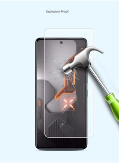 Techie 2 pieces HD Tempered Glass Screen Protector for Infinix GT 10 Pro - Anti Reflection Anti Bubbles 9H Hardness 0.33 mm Rounded Edges Easy Installation  - Image 5