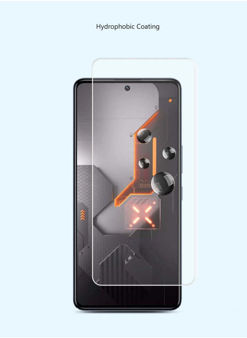 Techie 2 pieces HD Tempered Glass Screen Protector for Infinix GT 10 Pro - Anti Reflection Anti Bubbles 9H Hardness 0.33 mm Rounded Edges Easy Installation  - Image 3
