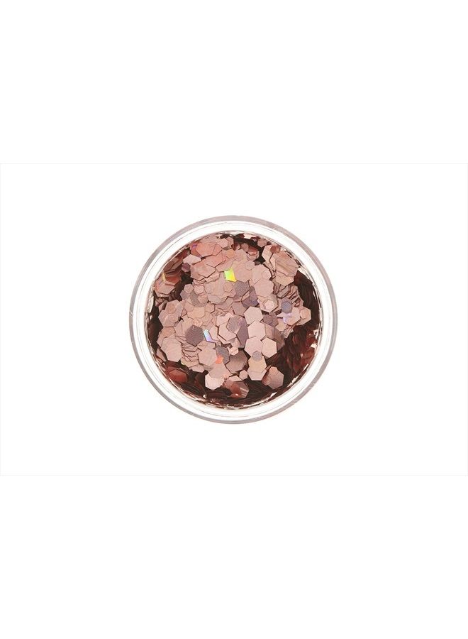 Moon Glitter Holographic Chunky Glitter by Moon Glitter – 100% Cosmetic Glitter for Face, Body, Nails, Hair and Lips - 0.10oz - Rose Gold - Image 4
