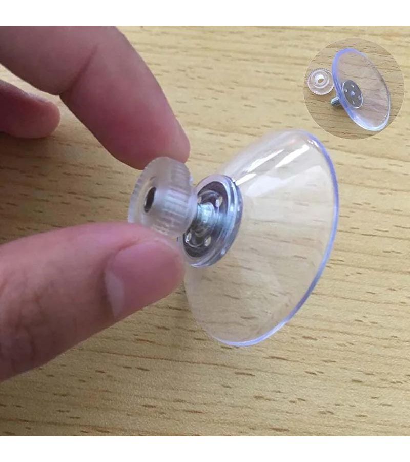 5pcs 1.26 Inch Suction Cup Hooks Clear Strong Adhesive Sucker Pads for Car Glass Bathroom Wall Door - Image 4