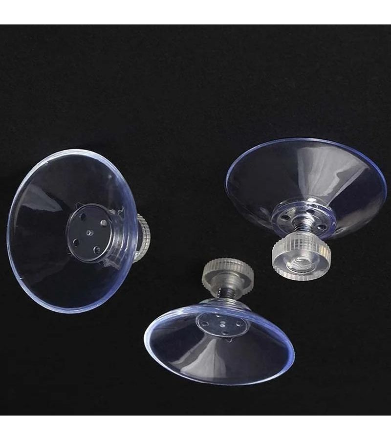 5pcs 1.26 Inch Suction Cup Hooks Clear Strong Adhesive Sucker Pads for Car Glass Bathroom Wall Door - Image 3