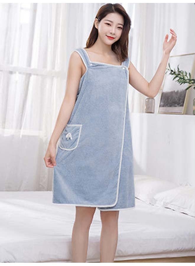 1pc Wearable Bath Towel Bowknot Coral Velvet Bath Skirt For Adults Water Absorption Quick Drying, Bath Towel No Hair Loss Bath Supplies  - Image 5