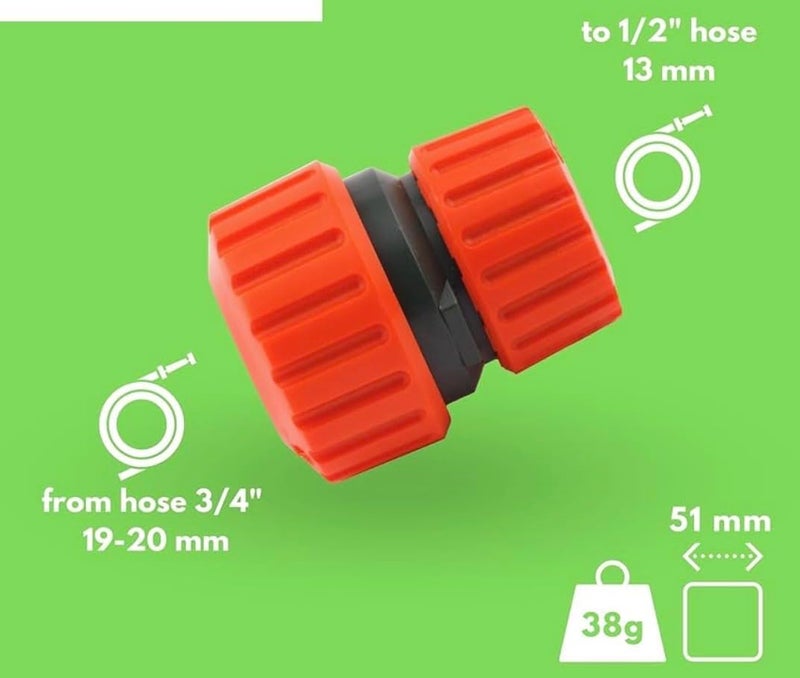 Harmony IDS Reducing Hose Connector 1/2" to 3/4" Garden Water Adapter - Image 4