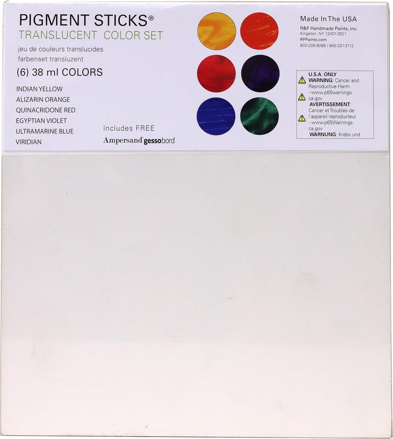 R&F Pigment Sticks Translucent Color Set - 6 Oil Paint Sticks (38ml each) - Image 3