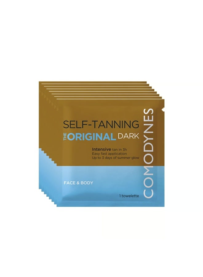 Comodynes The Original Dark Intensive Self-Tanning Wipes x8 - Image 1