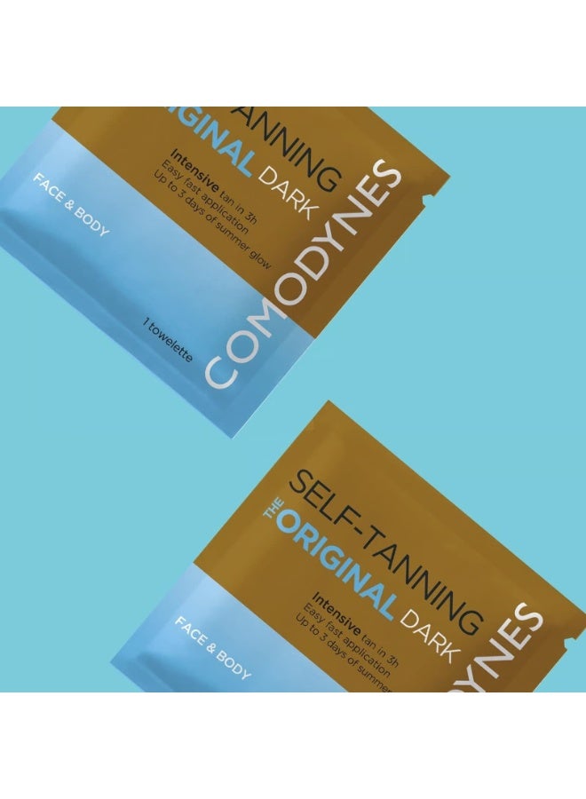 Comodynes The Original Dark Intensive Self-Tanning Wipes x8 - Image 3