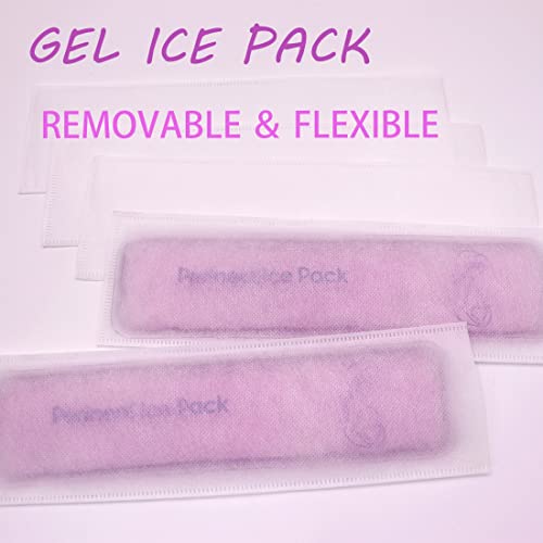 coldchill Reusable Perineal Ice Packs for Postpartum & Hemorrhoid Pain Relief, Hot & Cold Pack for Women After Pregnancy, 2 Ice Pack and 3 Non-Woven Cover. Purple - Image 3