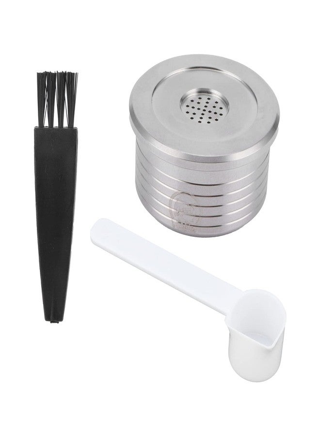 EIMSOAH Reusable Coffee Capsule, Stainless Steel Coffee Pod Refillable Capsules, with Spoon Brush Fit for NDIQ7323 Coffee Maker Machine - Image 1