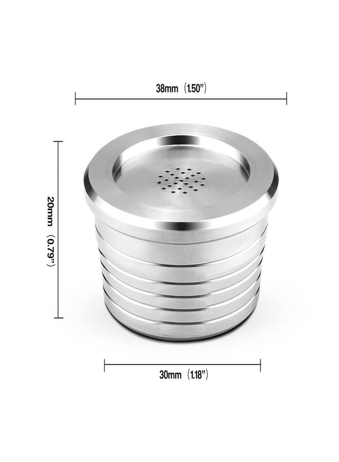 EIMSOAH Reusable Coffee Capsule, Stainless Steel Coffee Pod Refillable Capsules, with Spoon Brush Fit for NDIQ7323 Coffee Maker Machine - Image 2