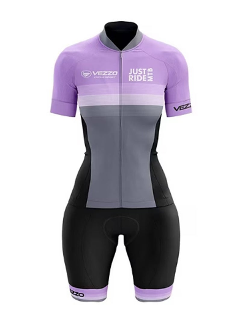 KUYING GR New Summer Outdoor Sunscreen Moisture Absorption Quick Drying Bicycle Women's Cycling Clothing Set  - Image 1