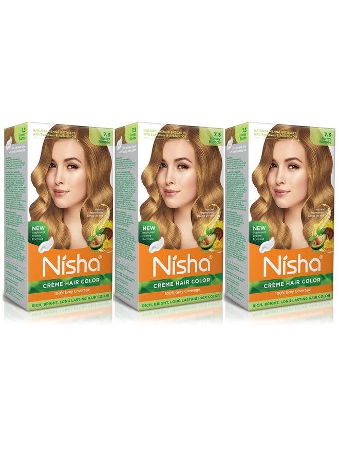Nisha - Creme Hair Color (Honey Blonde Pck 3) … - Image 1