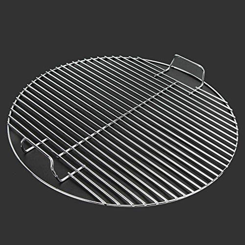 INDIAN DECOR. 313399 Round Cooking Rack, Nonstick Stainless Steel Grilling BBQ Mesh Round Cook Grill Grid Grate for Outdoors Picnic - Chrome - Image 1