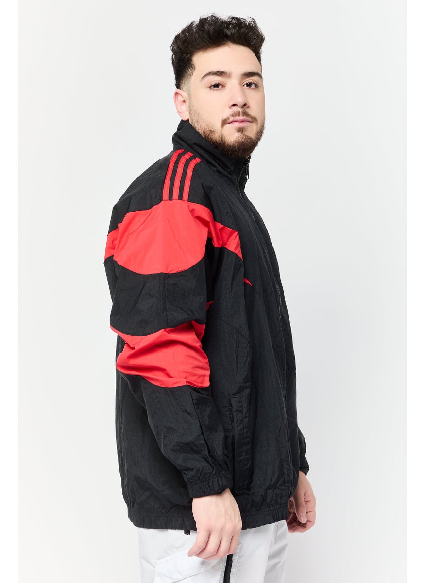 adidas Originals Men Sportswear Fit Long Sleeve Outdoor Jacket, Black  - Image 3