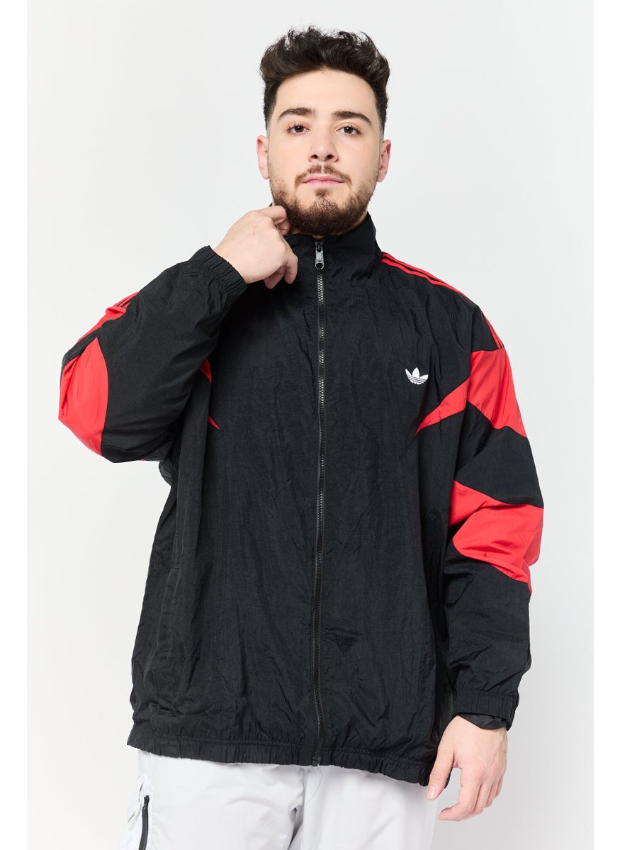 adidas Originals Men Sportswear Fit Long Sleeve Outdoor Jacket, Black  - Image 1